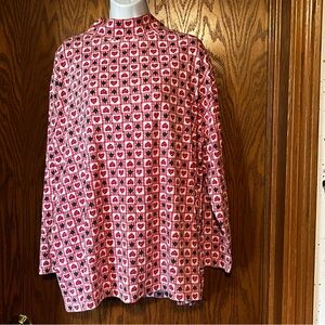 Set of 2 Willow Bay Plus women’s Christmas tops-short turtleneck-18-20w